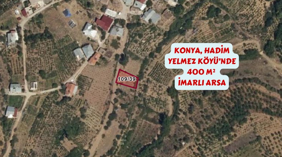 KONYA HADİM YELMEZ KÖYÜNDE 400M² İMARLI ARSAMIZ SATILIKTIR. - KONYA HADİM fotoğraf 11